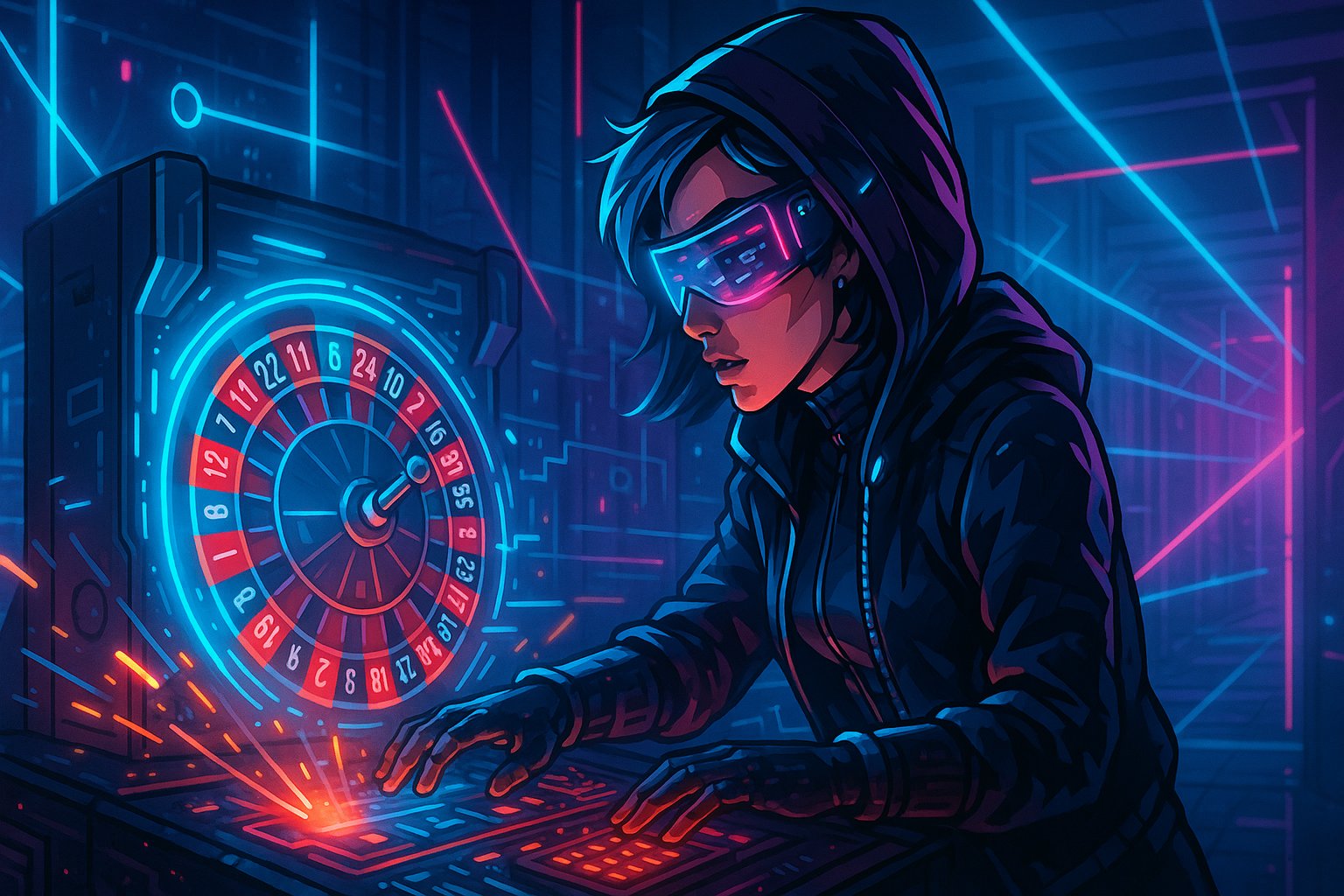 Taipan Berlian dalam cahaya neon